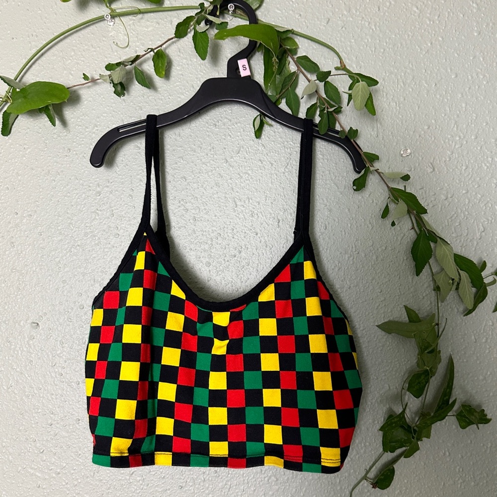 Rasta crop tank
